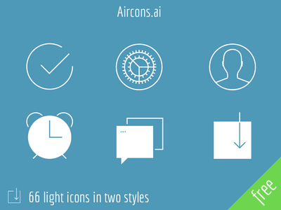 Aircons 66 light icons